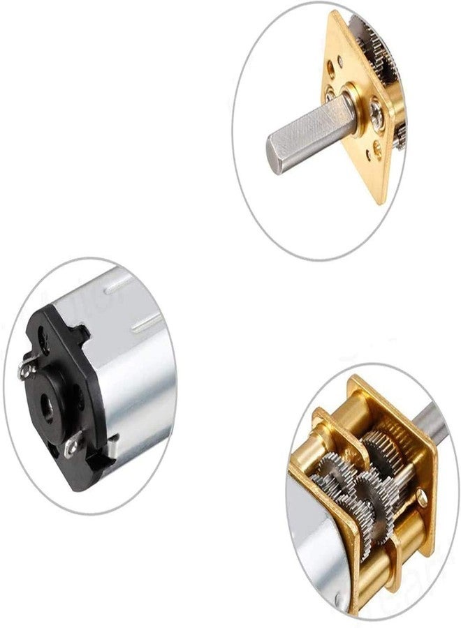 JING 12V 600RPM Miniature DC Gearwheel Gear Motor with Full Metal Gearbox Motor GA12-N20 Shaft for Robot Models, RC Cars, DIY Toys - (2 PCS) - Image 4